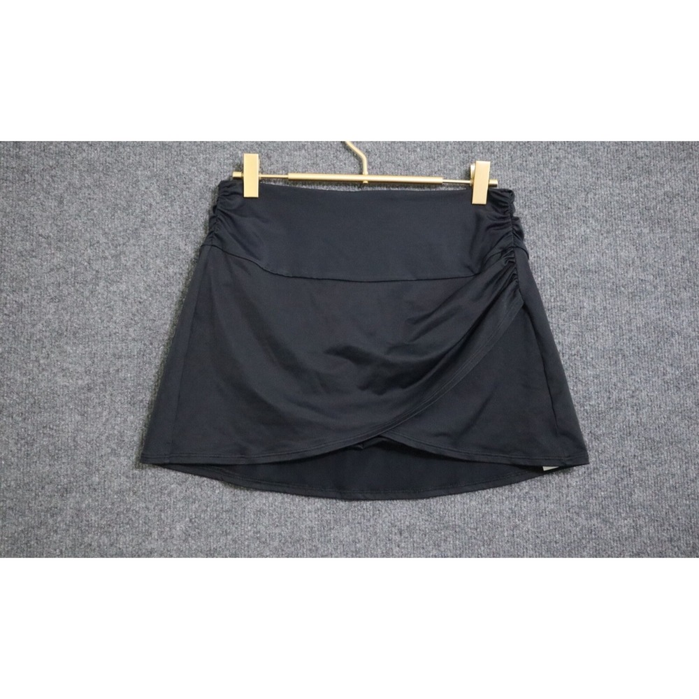SPANX Black Wrap-Front Skort- size “8” very small, closer to size 4/6